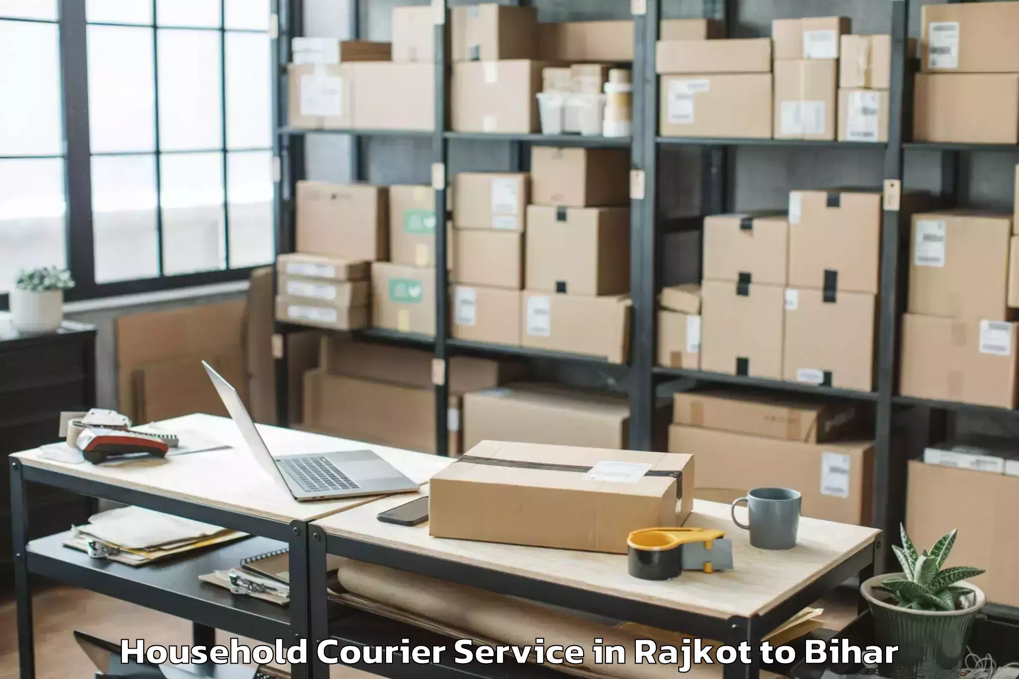 Get Rajkot to Singhwara Household Courier